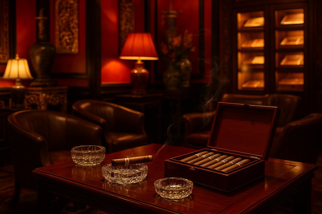 ein eventbild mit zigarren im China club berlin