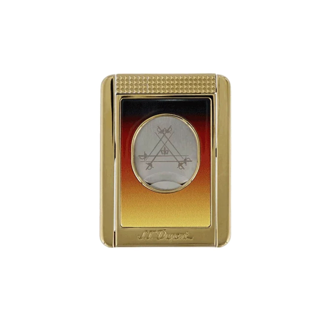 S.T. Dupont Cigar Stand Cutter Montechristo Le Crepuscule in gold und rot kaufen bei Zigarren Herzog.