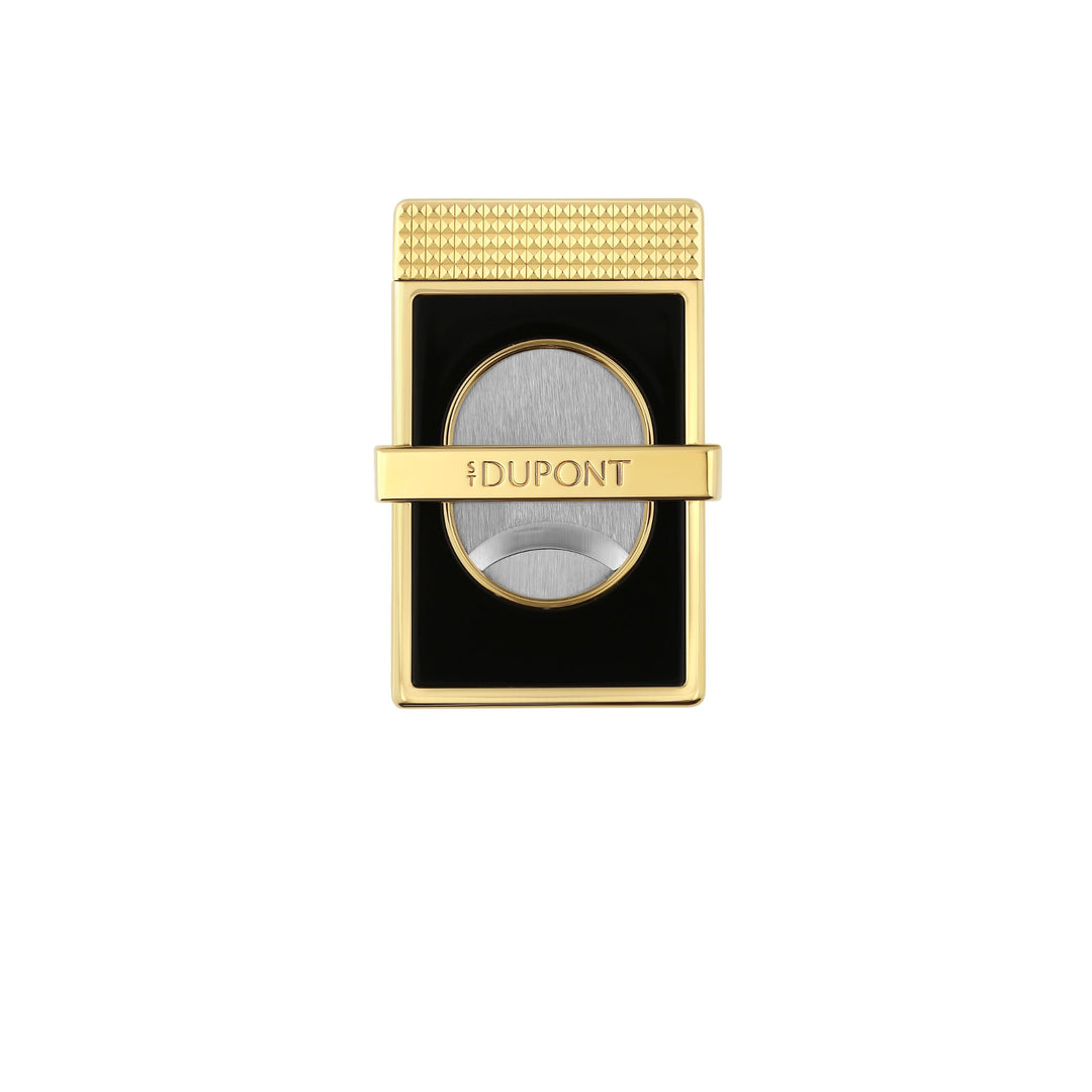 S.T. Dupont Cohiba 60 Perfect Cut Zigarrenschneider schwarz gold Doppelklingen-Cutter bei Zigarren Herzog kaufen.