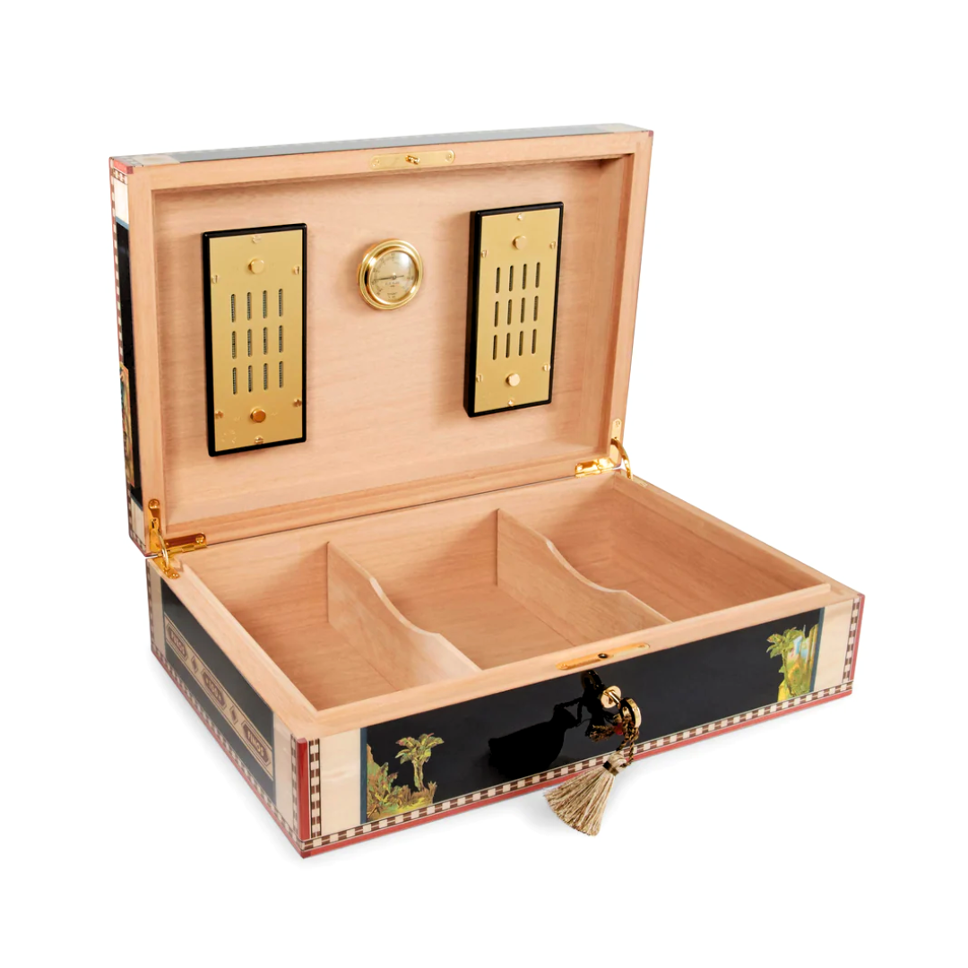 ELIE BLEU - 'Flor de Alba' Schwarz Humidor 110 Zigarren