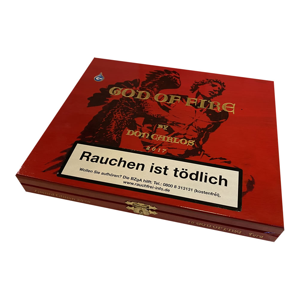 God_of_Fire_Toro_Kiste ARTURO FUENTE - God of Fire by Don Carlos Toro Limited Edition 2022