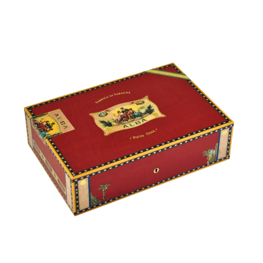 ELIE BLEU - 'Flor de Alba' Rot Humidor 110 Zigarren