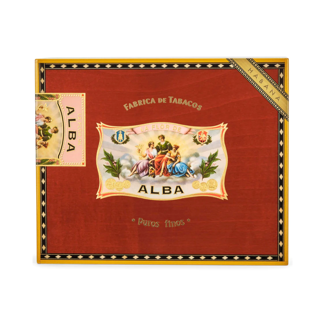 ELIE BLEU - 'Flor de Alba' Rot Humidor 75 Zigarren