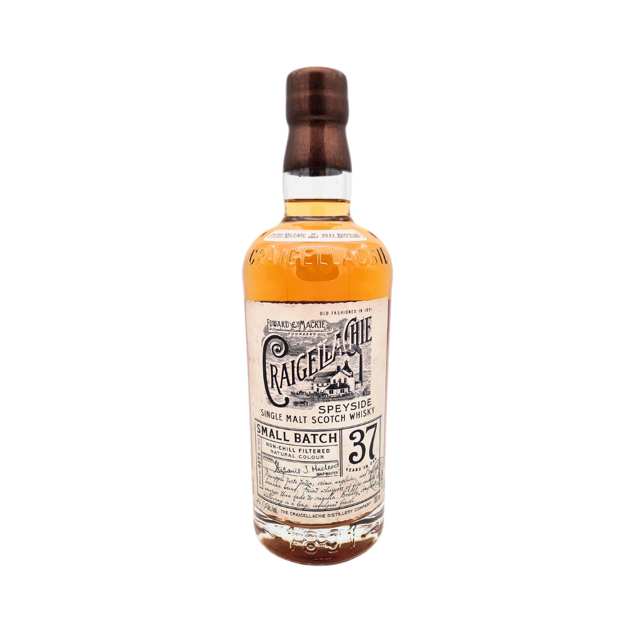 CRAIGELLACHIE - 37yo Speyside Single Malt Whisky