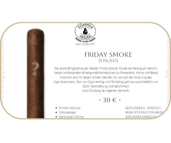 EVENT - Friday Smoke EVENT - Friday Smoke